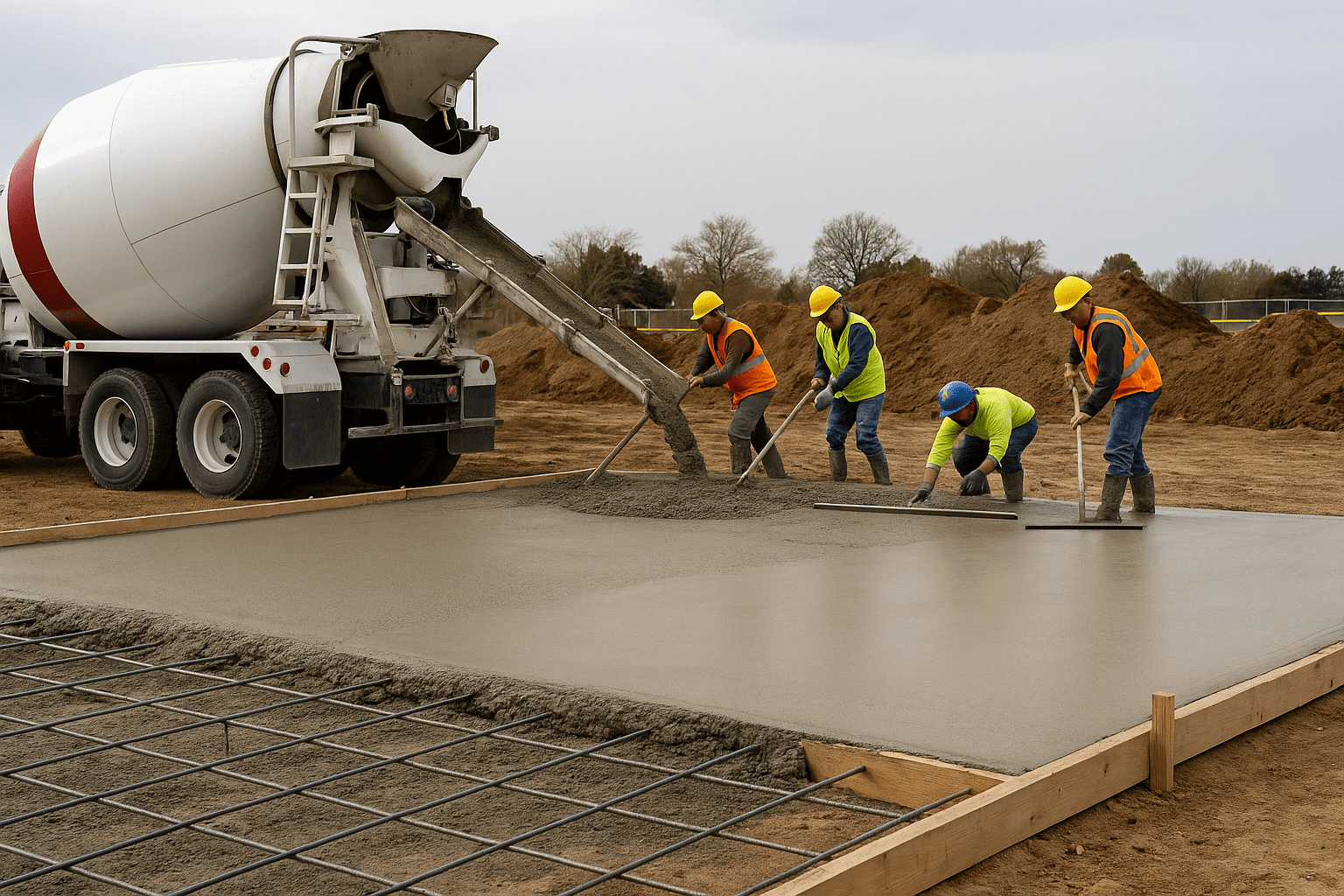 Commercial concrete pouring in South Dakota by WagCo Construction