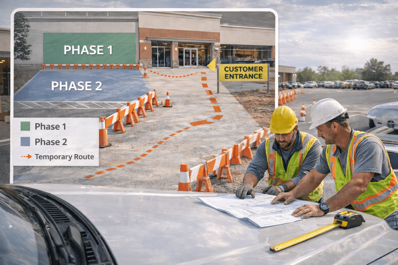 Concrete phasing for South Dakota commercial construction
