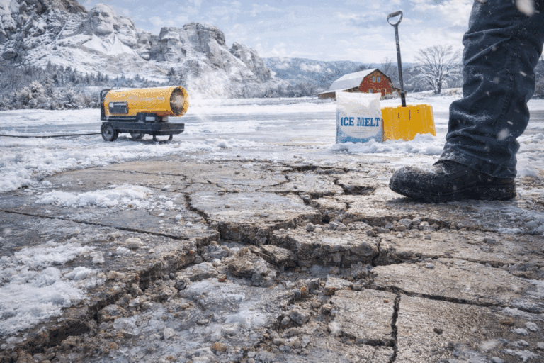 cold concrete cracking in south dakota