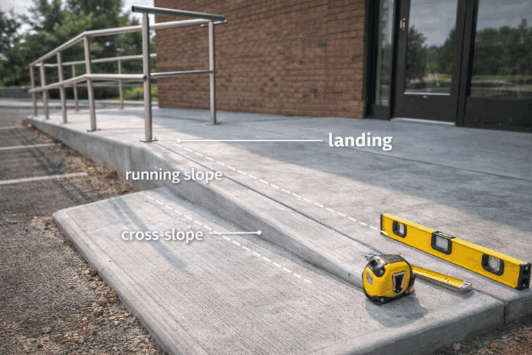 ADA complaint concrete