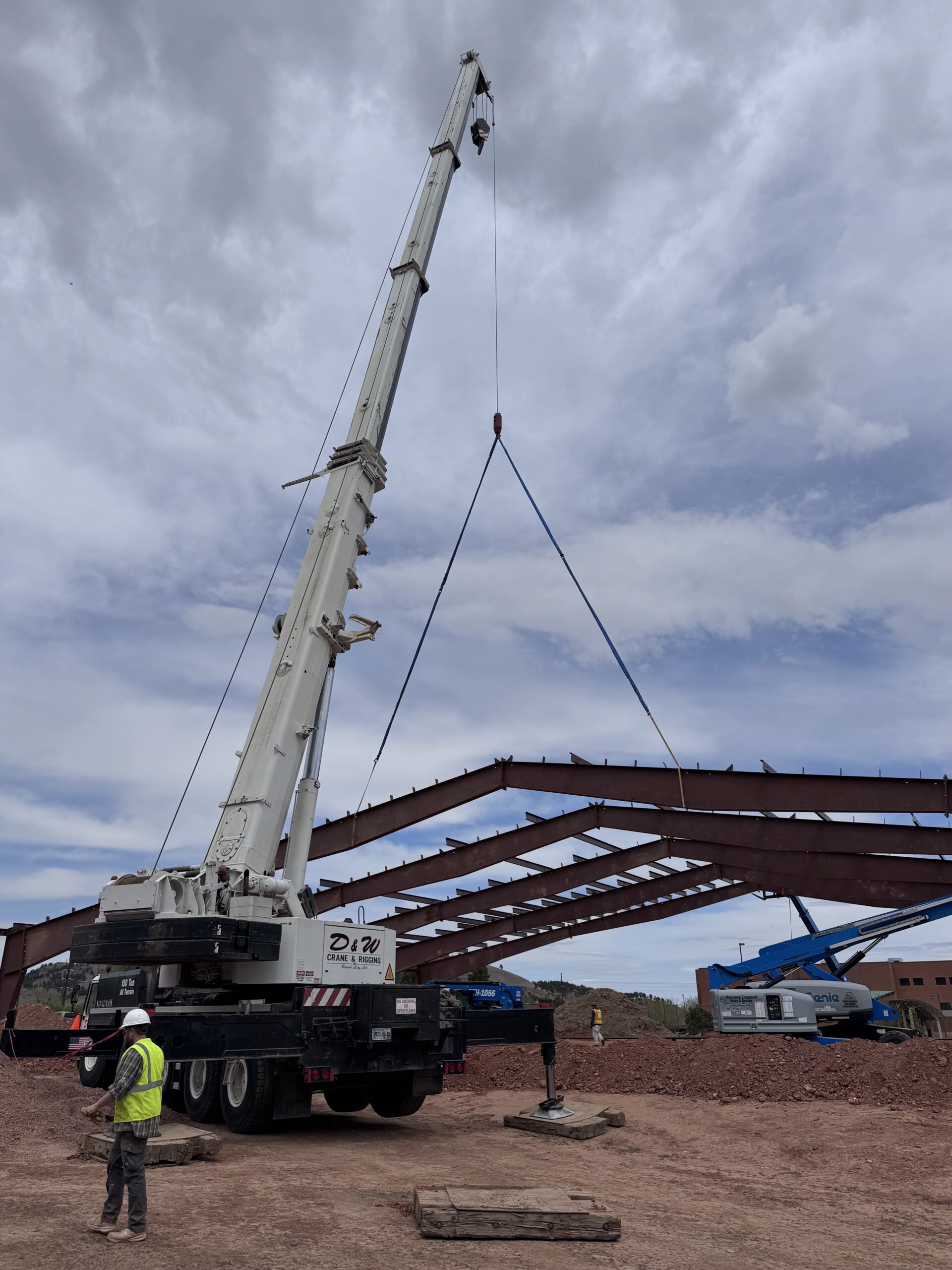 Camp Rapid steel frame construction and jobsite coordination by WagCo Construction