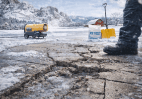 cold concrete cracking in south dakota